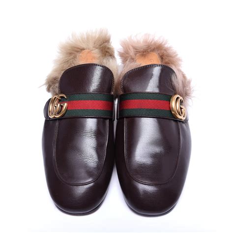 gucci slides with fur